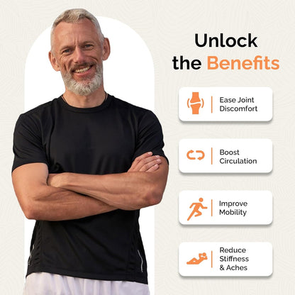 UpWellness Cartilage Revive + Joint Support Supplement for Men and Women with Type II Collagen for Joints - D-Glucosamine Sulfate, MSM, Vitamin D3, Vitamin C and More - 60 Capsules